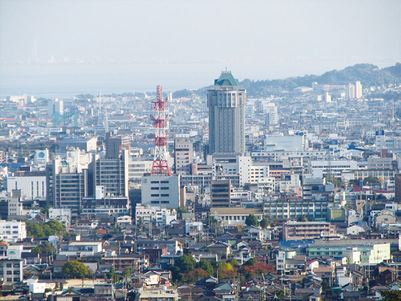 今治市の中心