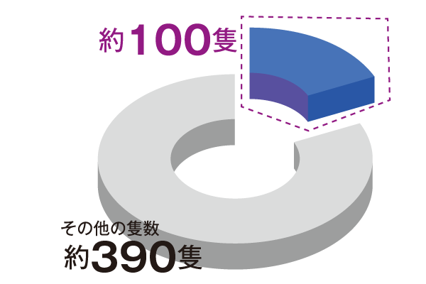今治：約100隻　その他の隻数：約390隻